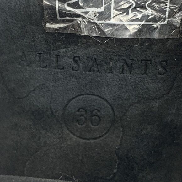 All Saints Aster Gray Snake Print Leather Western Ankle Boots Women’s SZ 36/5.5 - Picture 11 of 12